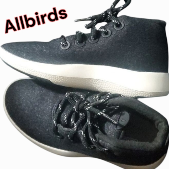 Allbirds Black and White Sneakers Womens Size 5 Wrum W5 - Picture 6 of 14